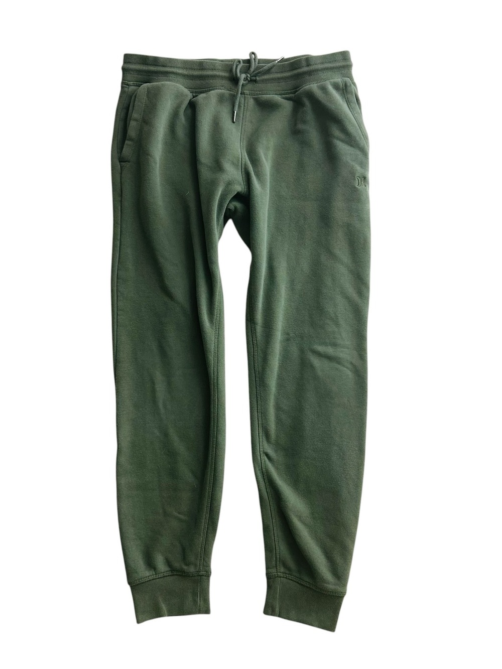 Hurley Men’s Green Casual Cotton Blend Joggers Size M